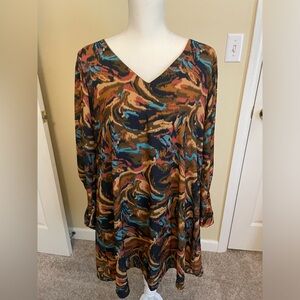 Knee length or above dress